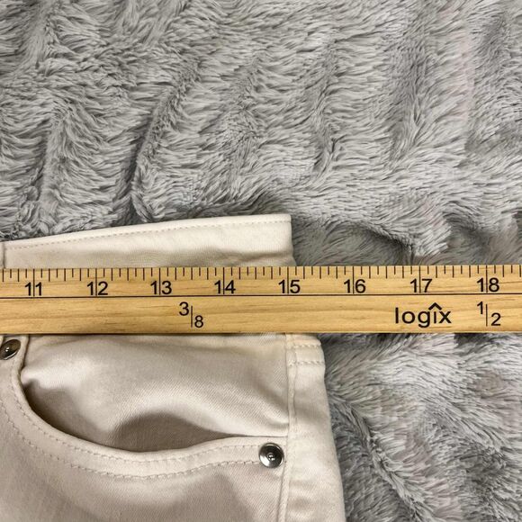 Lauren Conrad Jeans Women’s 12 High Rise Skinny Ankle White Denim Stretch Casual - Picture 5 of 7